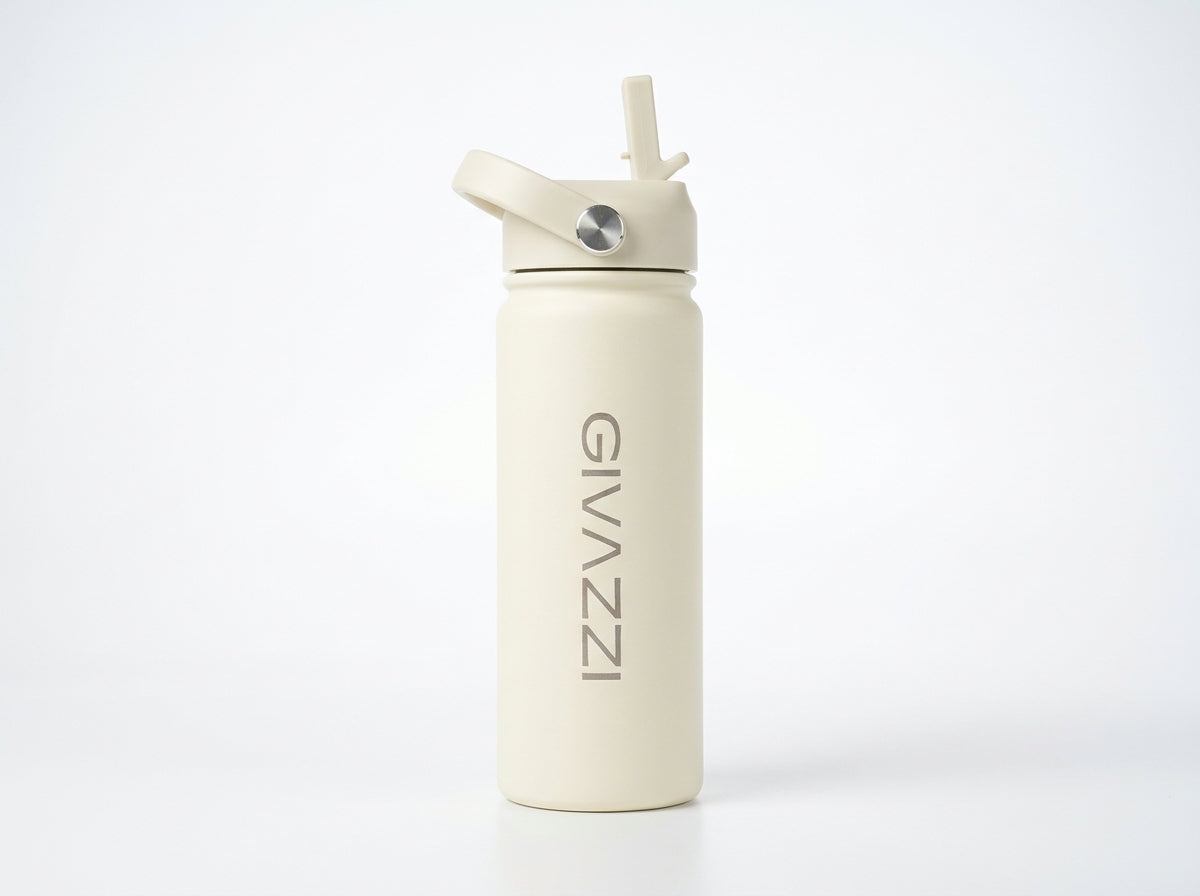 Thermal Water Bottle Off-White 18oz